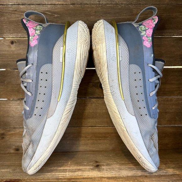 Mens Under Armour Curry 7 Floral Chinese New Year Sneakers Shoes Size 12.5 D GUC - Picture 4 of 7